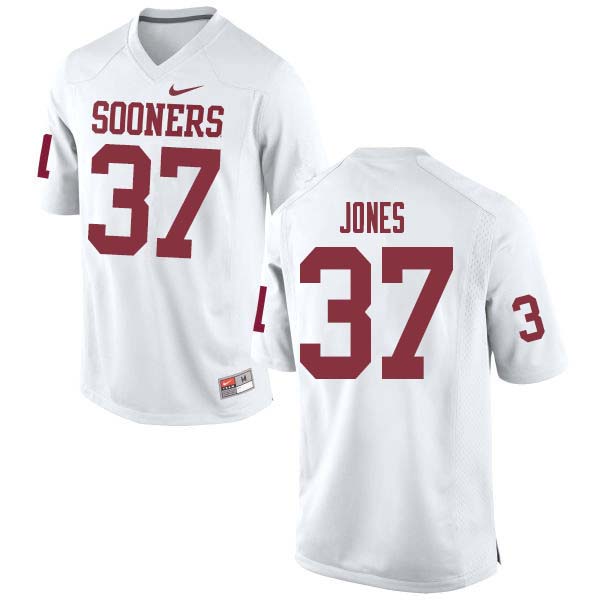 Oklahoma Sooners #37 Spencer Jones College Football Jerseys Sale-White